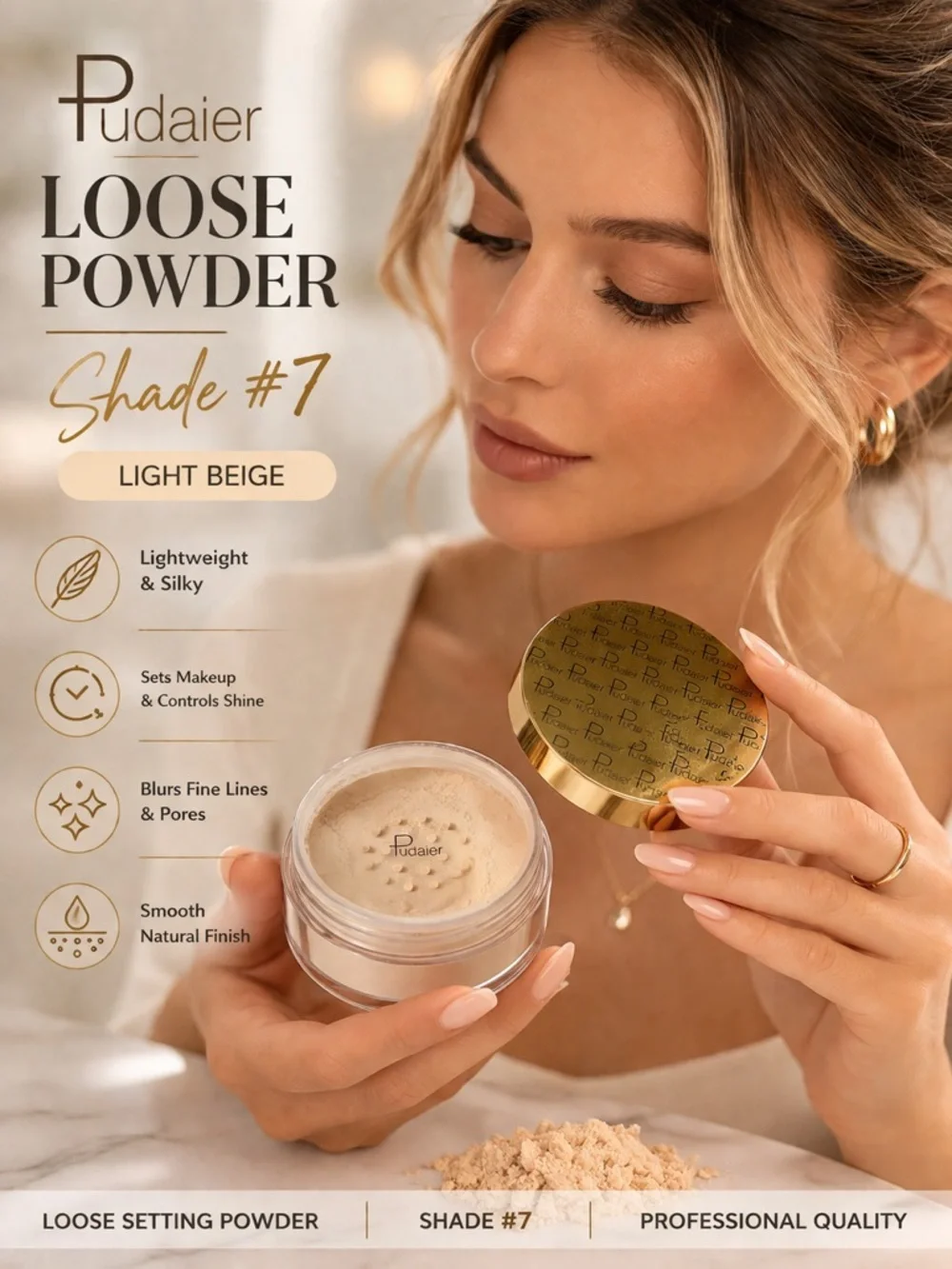 Lightweight loose powder